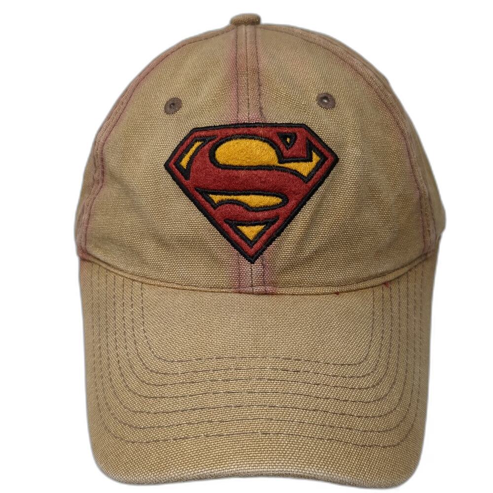 Anima Superman Baseball Cap Brown One Size Strapback DC Comics Embroidered Hat